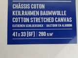 a close up of a blue and white sign on a toilet