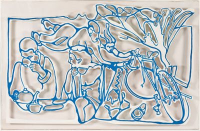 Gérard GUYOMARD (né en 1936) L’heure du thé, 1993