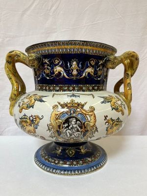 Important Cache Pot DE Forme Medicis EN Faience DE Gien EP. …