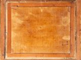 a picture of an old wooden frame with a picture on it
