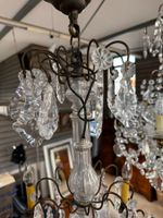 Un lustre à pampilles de cristal et laiton à 10 bras de lumi… (photo 5)