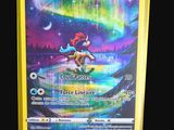 a picture of a pokemon card with a picture of a person riding a skateboard