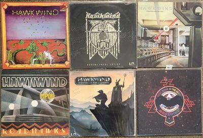 a lot of cds that are on the floor