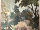 a picture of a painting on the wall of a house