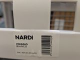 a close up of the label on the back of a white toaster