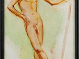 une image représentant un tableau où l'on voit un homme tenant une perche