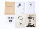 Plusieurs dessins représentant des personnes sont représentés sur une surface blanche