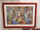 a picture of a painting hanging on the wall
