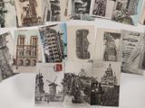 many old postcards that are on a table