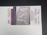 a picture of a business card on a table