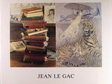 a picture of a book with a picture of a tiger and a pile of books