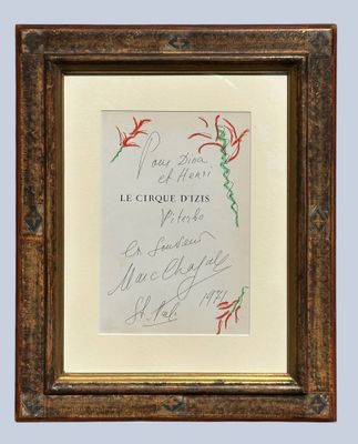 an image of a framed picture of a letter from a woman