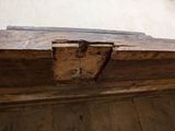 a piece of wood that has been torn off of the floor