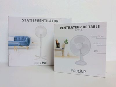Lot de 2 ventilateurs - PROLINE - PVP40 - DFP30 - Descellé -…