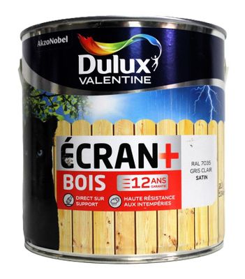 73 / Peinture Bois Dulux Valentine 2L "Gris Clair RAL …