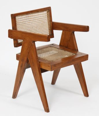 FAUTEUIL "OFFICE CANE ELEGANT CHAIR" de Pierre JEANNERET (18…