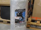 a picture of a roll of plastic wrap on a pallet