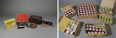 deux photos d'une boîte de chocolats et d'une boîte de bonbons