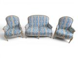 three chairs and a chair with striped upholstered upholstered upholstered upholstered upholstered upholstered upholstered