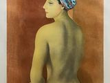 une image représentant un tableau d'une femme portant un turban sur la tête