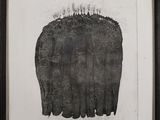 une image représentant un dessin en noir et blanc d'un éléphant