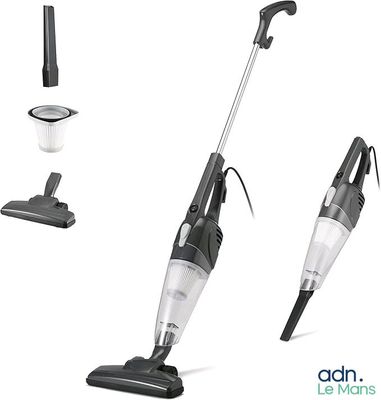 une image représentant une photo en noir et blanc d'un aspirateur sans fil