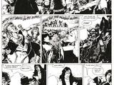 a black and white comic strip with a comic strip of a man and a woman