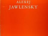 an orange book with the title alex jawlensky on it