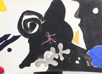 a picture of a painting of a man and a dog