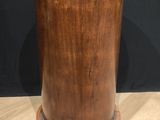 an image of a wooden table with a marble top