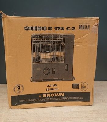 Poêle à pétrole à mèche WEBBER R174C 2200 watts - Sécurité a…