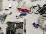 a lot of electronics that are on the table