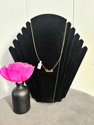 Collier en plaqué or, avec pendentif prénom "Cecile" - Neuf,…