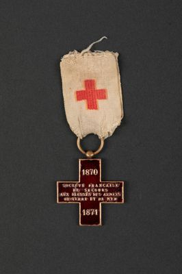 an image of a cross with a red cross on it
