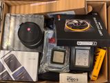 a box full of electronics and other items that are in it