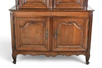 BUFFET deux corps (petit) en bois naturel, ouvrant par quatr… (photo 3)