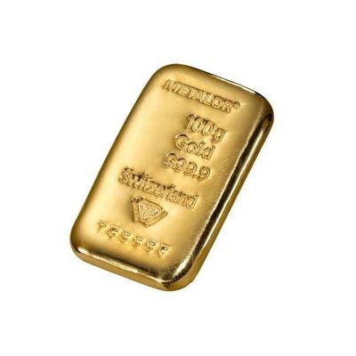 une image représentant un lingot d'or sur fond blanc