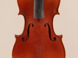 an old violin with a bow on a white background