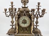 a clock that is sitting on top of a table