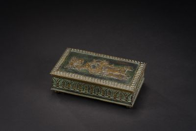 an image of a decorative box on a black background