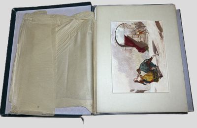 un livre ouvert sur lequel figure une femme