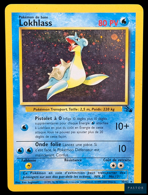 un gros plan sur une carte Pokémon représentant un poisson