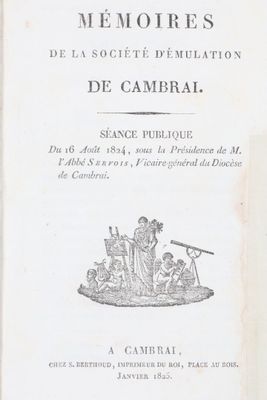 REGIONALISME. Mémoires de la Société d'Emulation de Cambrai.