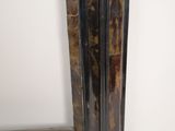 a vase that is sitting on a wooden table