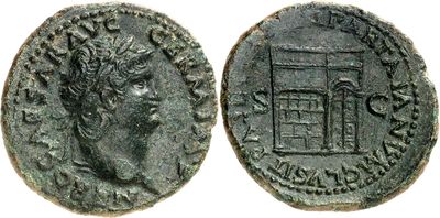 an ancient coin with a bust of a man on it