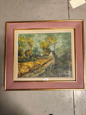 a picture of a painting hanging on the wall
