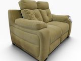 a picture of a reclining couch with a remote control