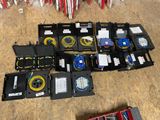 many different types of cables and wires in a case