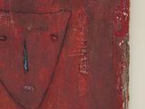 an image of a painting of a face on a piece of paper