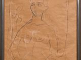 une image représentant le dessin d'une femme tenant une fleur à la main